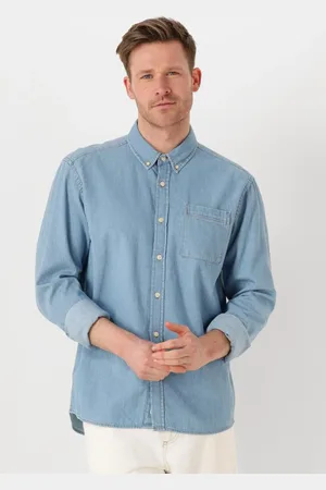 Foret Herren Hemden Hornet Chambray Shirt - - Größe XL
