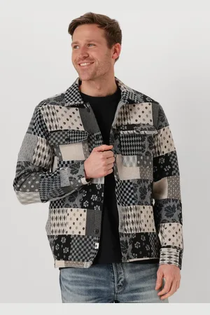 Anerkjendt Herren Overshirts Akoscar Patchwork Overshirt - - Größe XL