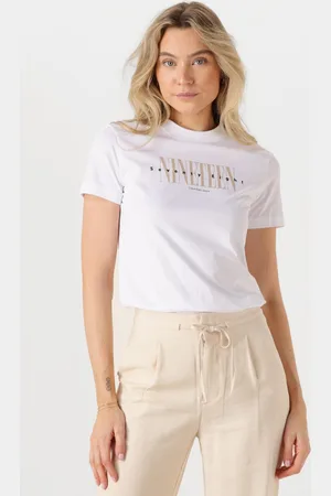 Calvin Klein Damen Tops & T-Shirts 19 Graphic Reg Tee - - Größe XL