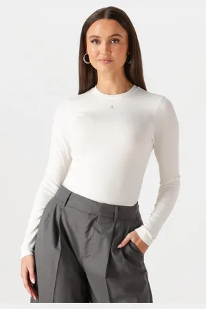 Alix the label Damen Tops & T-Shirts Ladies Knitted Modal Longsleeve Top - - Größe XL