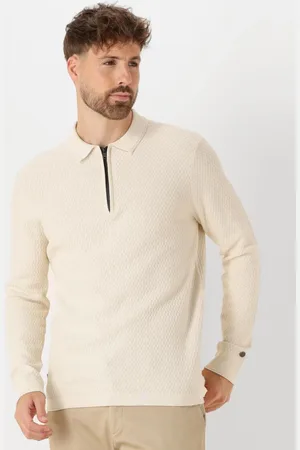 Cast Iron Herren Polos & T-Shirts Long Sleeve Polo Cotton Modal - - Größe XL