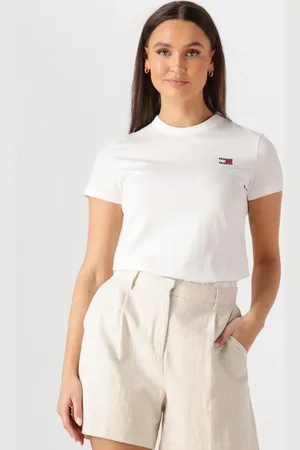 Tommy Hilfiger Damen Tops & T-Shirts Tjw Reg Badge Tee - - Größe XL