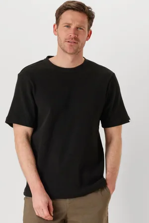 Anerkjendt Herren Polos & T-Shirts Akkiki S/s Waffle Tee - - Größe XL