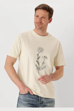 Anerkjendt Herren Polos & T-Shirts Akkiki Flower Emb S/s Tee - - Größe XL