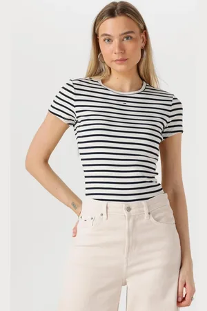 Tommy Hilfiger Damen Tops & T-Shirts Tjw Slim Essential Rib Ss Ext - - Größe XL