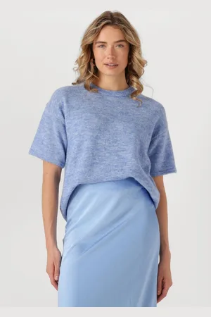 SELECTED Damen Tops & T-Shirts Slfmaline-liliana 2/4 Knit O-neck - - Größe S
