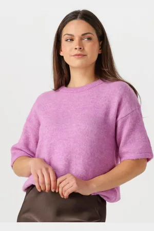 SELECTED Damen Tops & T-Shirts Slfmaline-liliana 2/4 Knit O-neck - - Größe XS