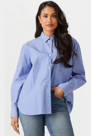 Tommy Hilfiger Damen Blusen Ess Poplin Easy Fit Shirt - - Größe 36