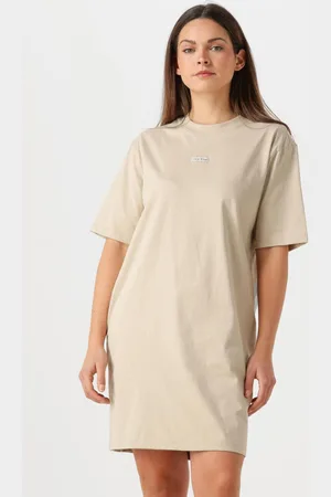 Calvin Klein Damen Kleider Placed Inst Tee Dress - - Größe XL