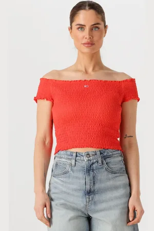 Tommy Hilfiger Damen Tops & T-Shirts Tjw Crp Smock Top - - Größe XL