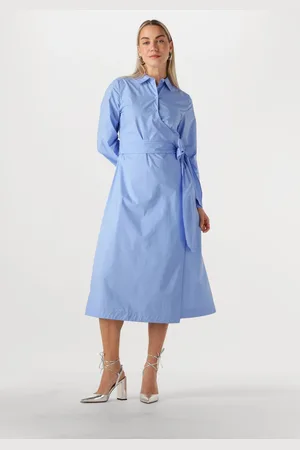 SELECTED Damen Kleider Slfaviana Ls Midi Wrap Dress - - Größe 34