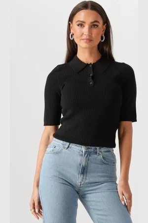 SELECTED Damen Tops & T-Shirts Slfhelen 2/4 Knit Collar - - Größe XL