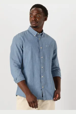 Butcher of Blue Herren Hemden Aidan Chambray Shirt - - Größe XL