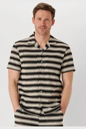 Anerkjendt Herren Hemden Akkurt Struc Stripe S/s Shirt - - Größe XL