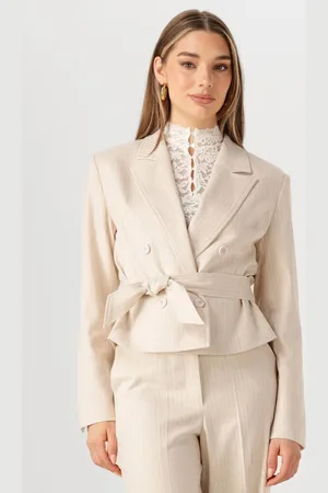 Aaiko Damen Blazers Mae Stripe Vis 526 - - Größe XL