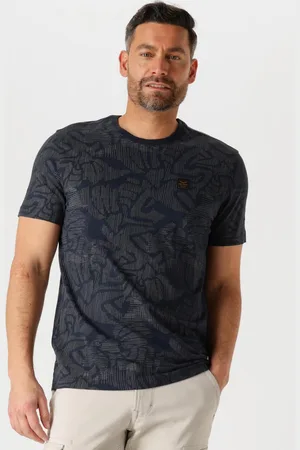 PME Legend™ Herren Polos & T-Shirts Short Sleeve R-neck Slub Jersey Aop - - Größe XL