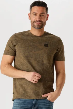 PME Legend™ Herren Polos & T-Shirts Short Sleeve R-neck Slub Jersey Aop - - Größe XL