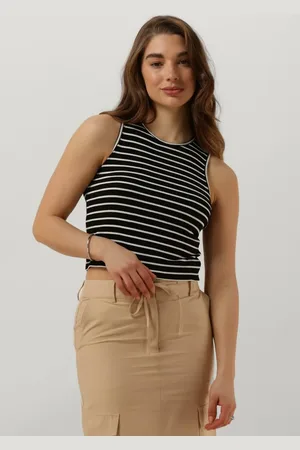 ANOTHER LABEL Damen Tops & T-Shirts Abelia Stripe Top S/l - - Größe XL