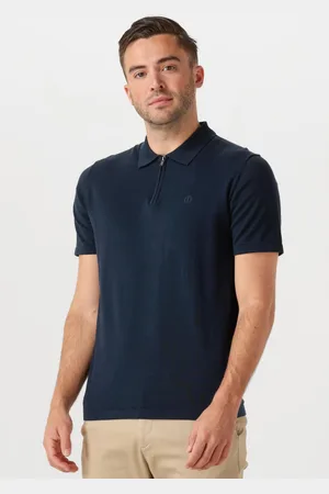 Dstrezzed Herren Polos & T-Shirts Dorian Zip Polo - - Größe XL