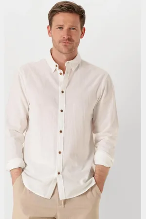 Anerkjendt Herren Hemden Akleif L/s Cot/linen Shirt - - Größe XL