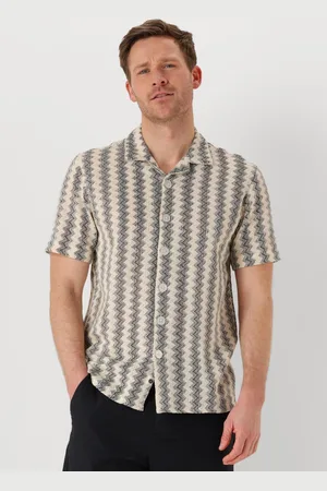 Anerkjendt Herren Hemden Akleon Jacquard S/s Shirt - - Größe XL