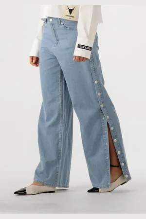 Alix the label Damen Jeans Ladies Woven Chambray Denim Pants - - Größe XL