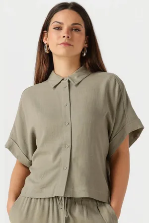 SELECTED Damen Tops & T-Shirts Slfviva Ss Cropped Shirt - - Größe 36