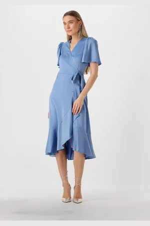 Y.A.S Damen Kleider Yasthea Midi Wrap Dress - - Größe 34