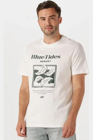 Shiwi Herren Polos & T-Shirts Men Liam Regular T-shirt Blue Tides - - Größe XL