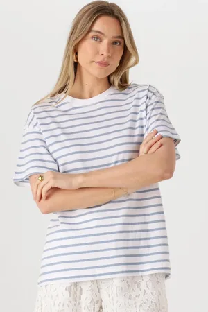Envii Damen Tops & T-Shirts Enkulla Ss Stripe 5310 - - Größe XL