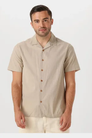 Anerkjendt Herren Hemden Akleo Sss Cot/linen Shirt - - Größe XL