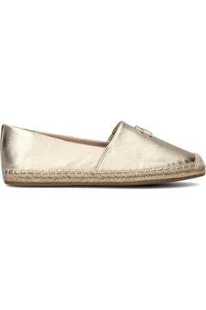 Tommy Hilfiger Damen Espadrilles Th Logo Metallic Leather - - Größe 36