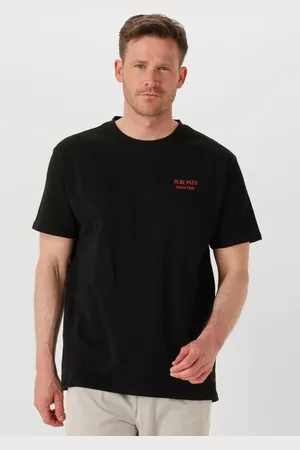 Pure Path Herren Polos & T-Shirts Regular Fit Crewneck Ss T-shirts - - Größe XL