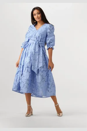 SELECTED Damen Kleider Slfsadie 3/4 Midi Dress - - Größe 34