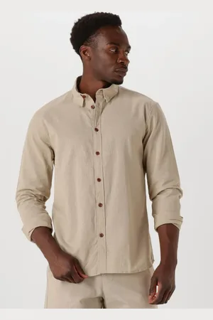 Anerkjendt Herren Hemden Akleif L/s Cot/linen Shirt - - Größe XL