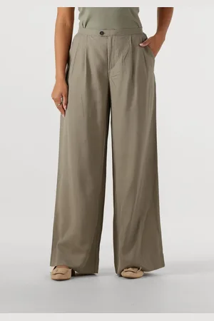 SELECTED Damen Hosen Slfnatuk Mw Wide Pleated Pant - - Größe 34