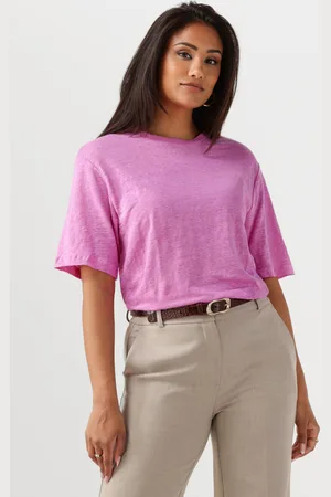 SELECTED Damen Tops & T-Shirts Slfvilja Linen Ss Tee - - Größe S