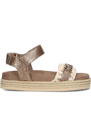 Mou Damen Sandalen Rope Sandal Black With Strap - - Größe 36