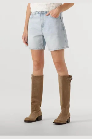 With Black Damen Jeans Wblkarolina Denim Short - - Größe XL