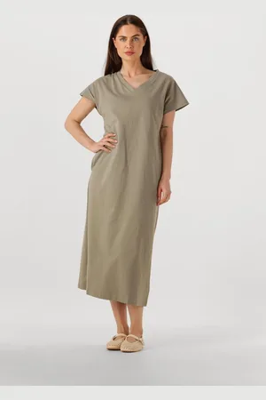 With Black Damen Kleider Wblcarma Long V-neck Dress - - Größe XL