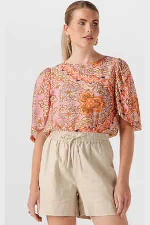 Object Damen Tops & T-Shirts Objholly S/s Re Top 138 - - Größe 34