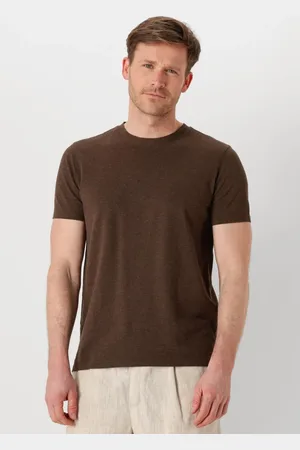 Profuomo Herren Polos & T-Shirts T-shirt Crew Neck Ss - - Größe XL