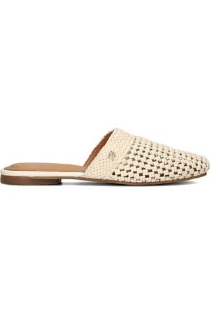 Tommy Hilfiger Damen Pantoletten Crochet Leather Mule - - Größe 37