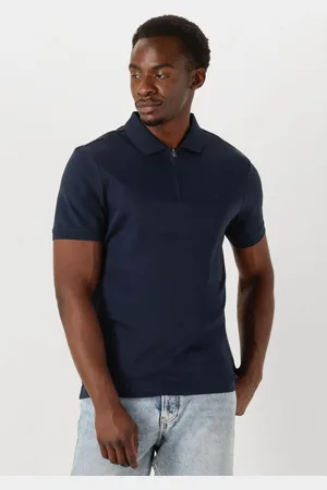Calvin Klein Herren Polos & T-Shirts Liquid Touch Welt Zip Polo - - Größe XL