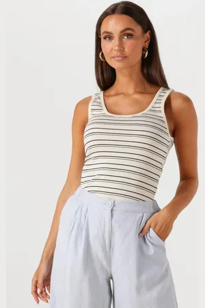 MSCH Damen Tops & T-Shirts Mschgubbi Rasmia Sl Top Stp - - Größe XS/S