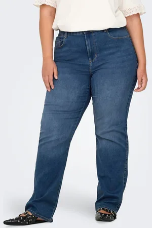 ONLY Caraugusta Hohe Taille Gerade Geschnitten Jeans