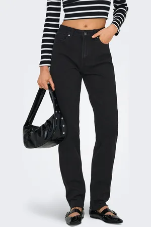 ONLY Onlemily Hohe Taille Gerade Geschnitten Jeans
