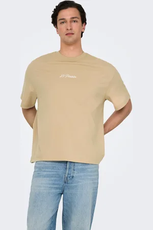Only & Sons Locker Geschnitten Rundhals Tief Angesetzte Schulter T-shirt