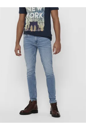 Only & Sons Onswarp Mittlere Taille Skinny Fit Jeans
