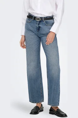 ONLY Onlella Mittlere Taille Gerade Geschnitten Jeans